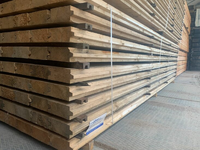 75x175MM Gebruikt vuren damwand  500 cm lengte