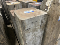 35x35cm hardhout gebruikte sokkel 80cm