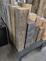 15x15cm hardhout gebruikte sokkel 60cm