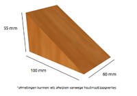 5.5x6CM Hardhouten wig 10 cm - 50 stuks