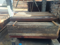 6x6CM hardhout gebruikt 100cm