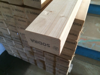 45X70MM vurenhout geschaafd 300 cm