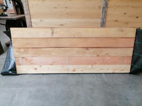 100x250CM Combi vuren- en hardhouten beschoeiingsschot