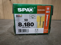 8x180MM Spax Tellerkop Gegalvaniseerd
