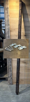 6x6CM Eind paal pakket 250 cm incl bevestiging
